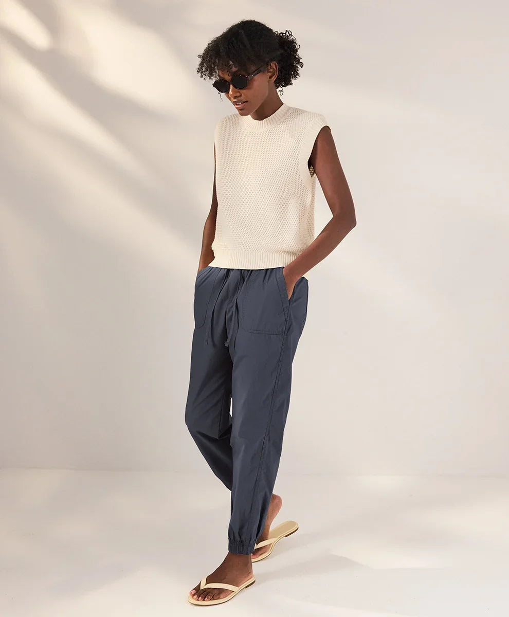 clearance stretch poplin jogger