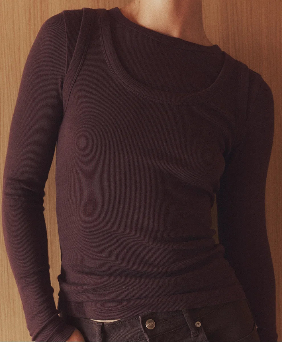 perfect rib scoop neck tank