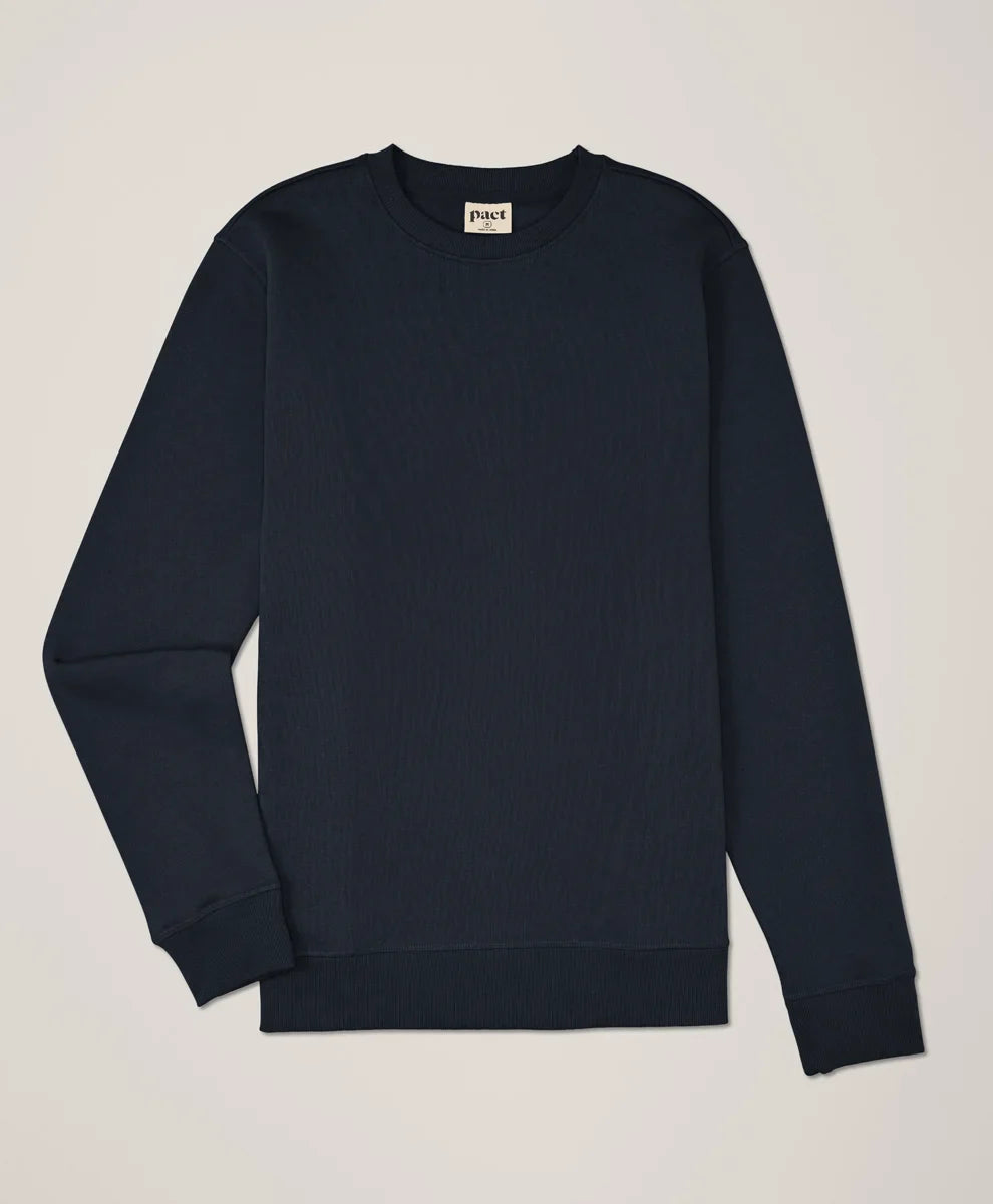 brushed fleece crew sweatshirt