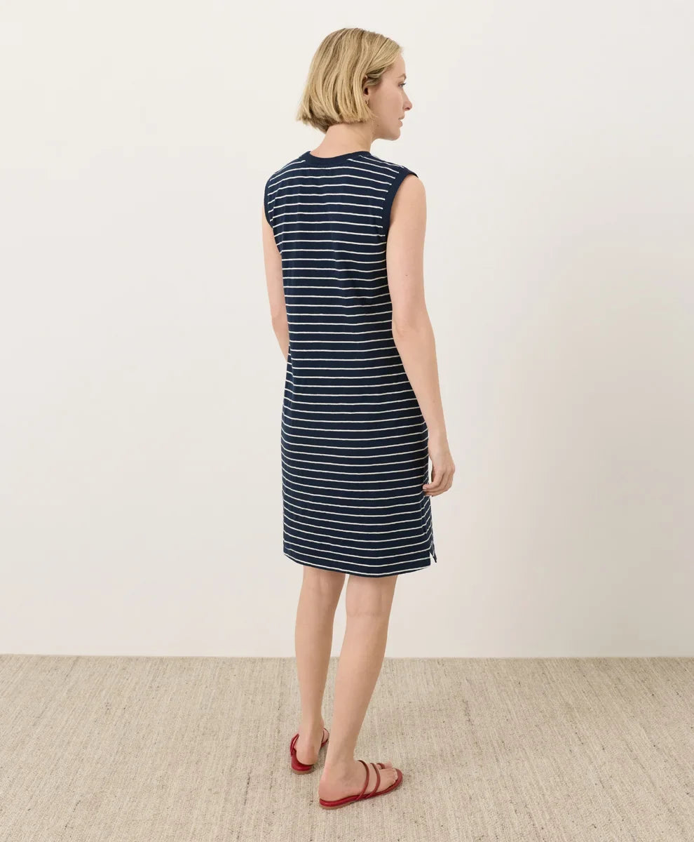 soft-slub essential easy muscle tee dress