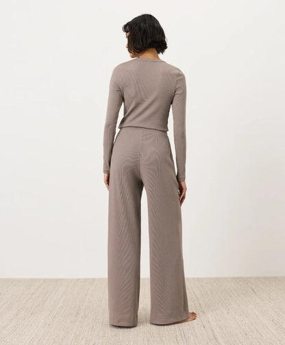 clearance dream rib wide leg lounge pant