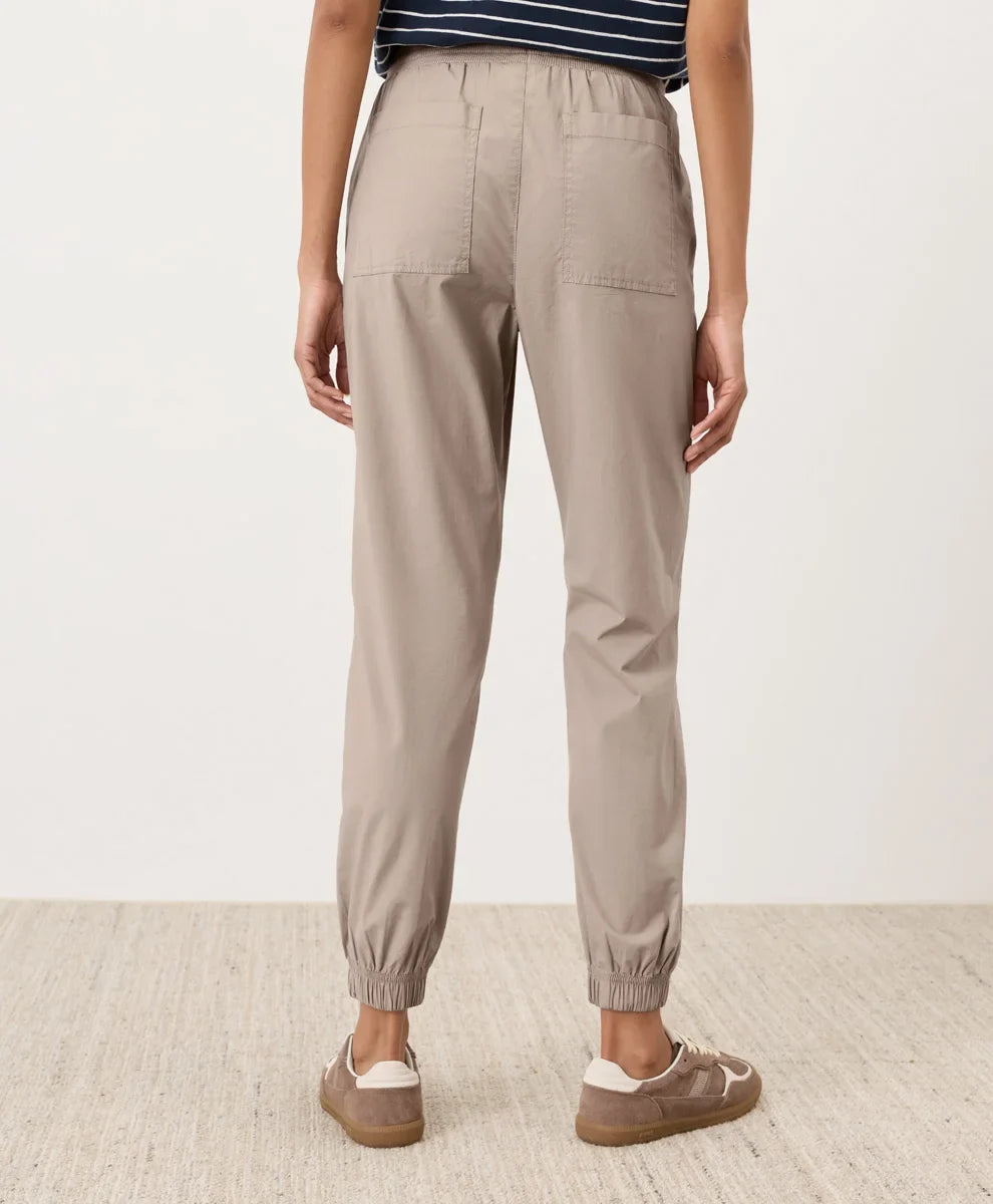 clearance stretch poplin jogger