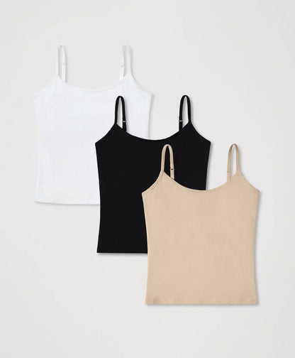 everyday shelf bra cami 3-pack