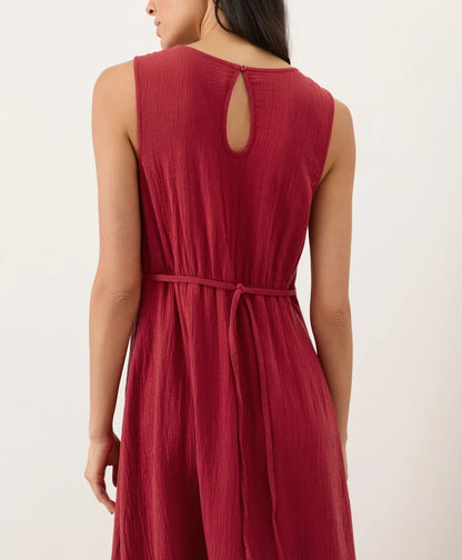 clearance coastal double gauze beach to brunch maxi dress