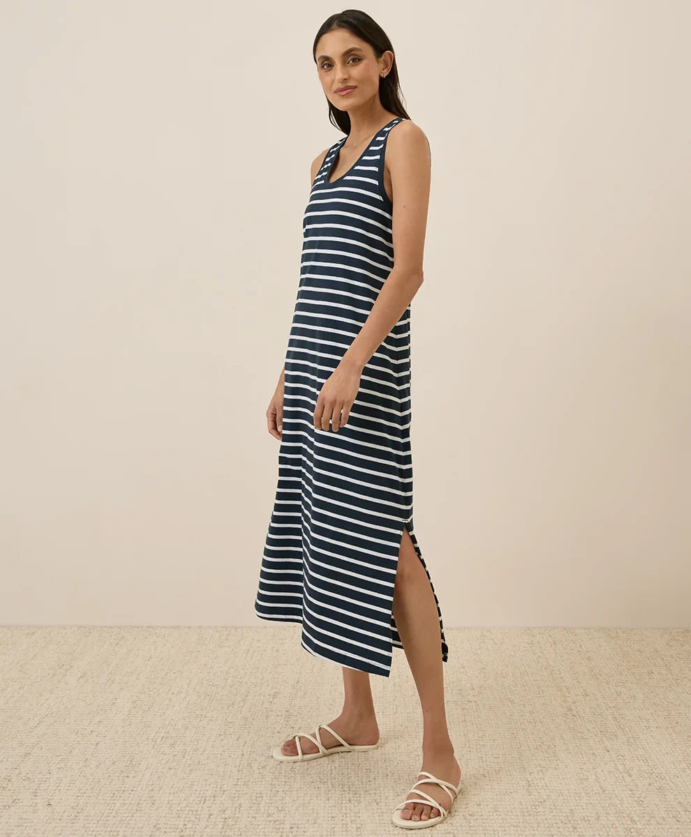 clearance softspun tank midi dress