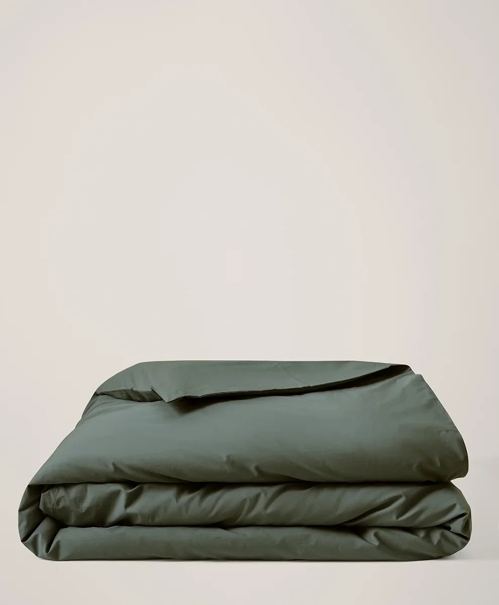 organic cool-air percale duvet cover