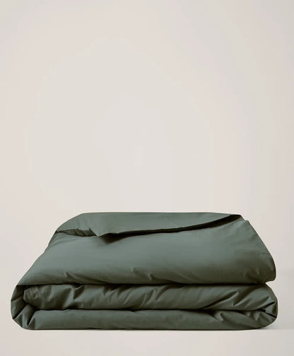 organic cool-air percale duvet cover