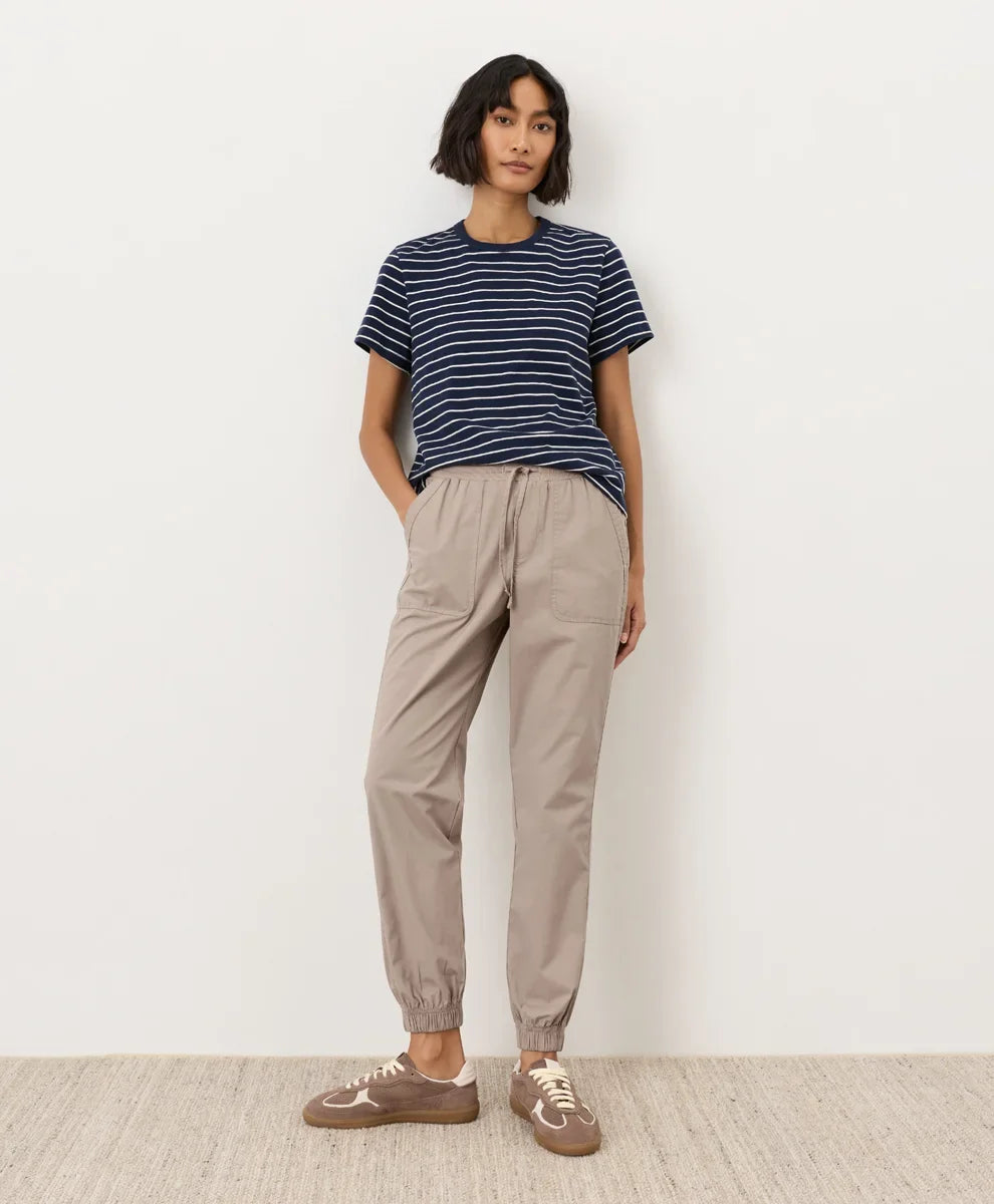 clearance stretch poplin jogger
