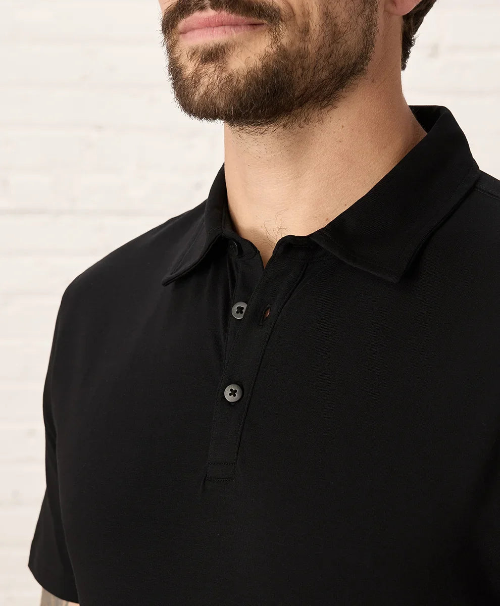 luxe essential slim polo