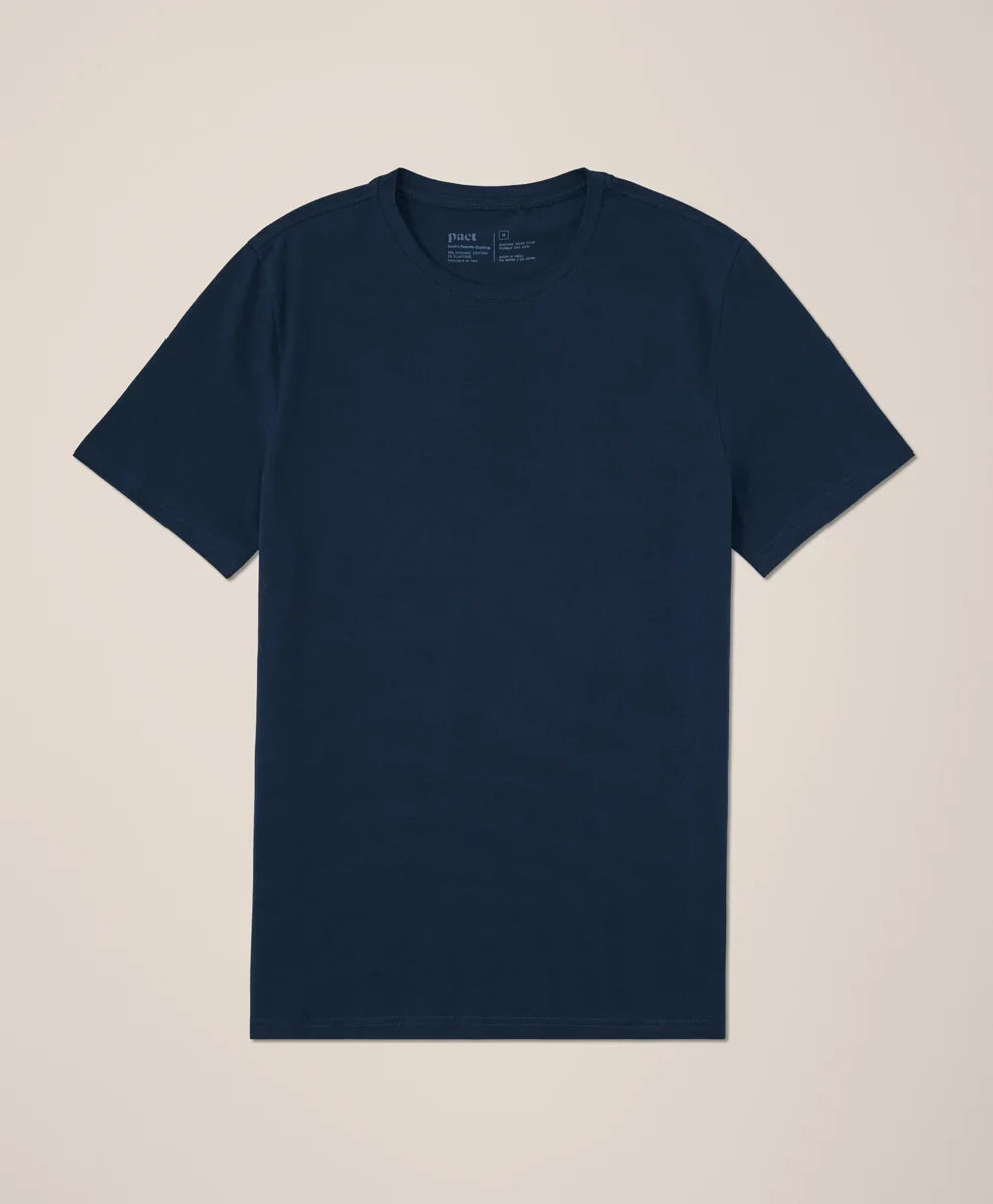 luxe essential slim fit crewneck tee