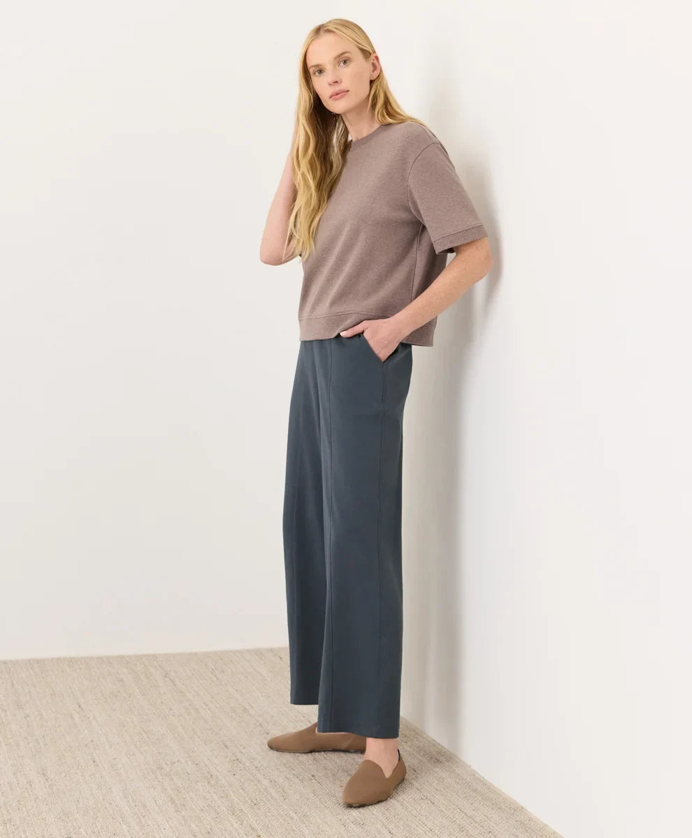 clearance airplane pintuck wide leg pant