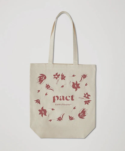 pact floral canvas tote