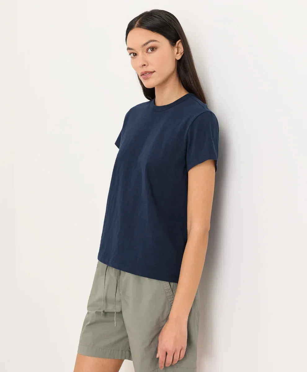 soft-slub essential crewneck tee