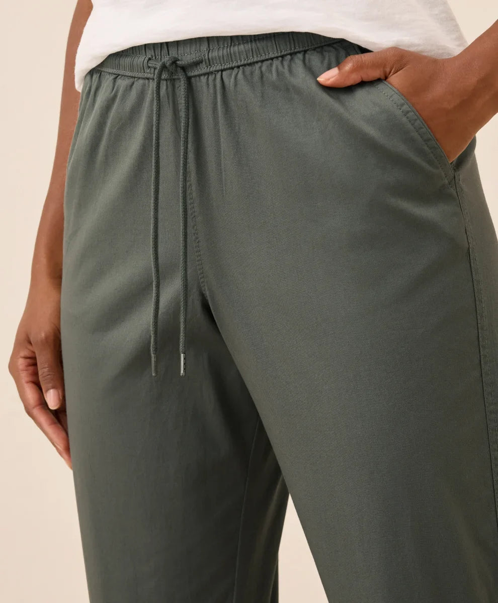 clearance daily twill ultra-high rise tapered pant