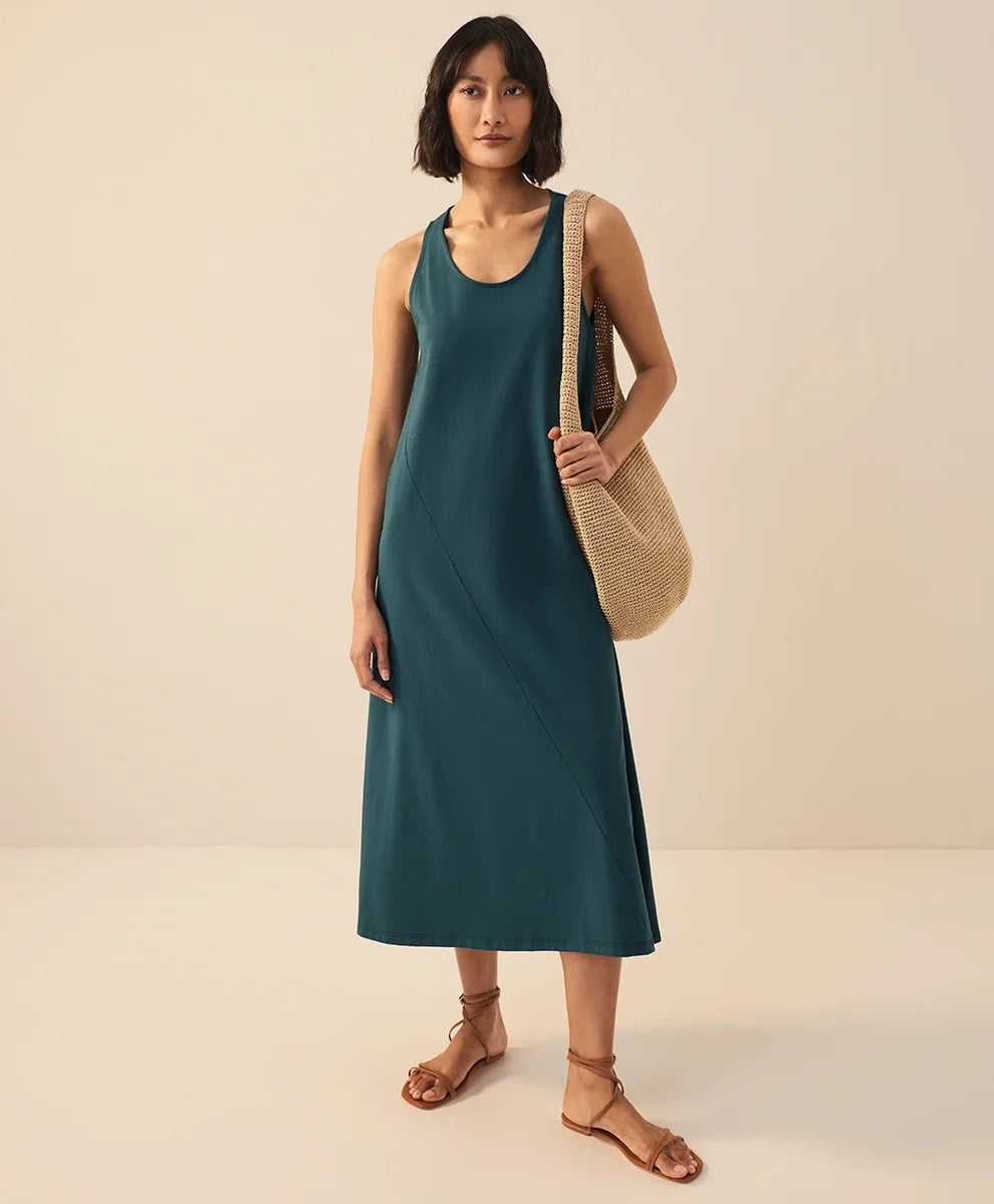 fit & flare relaxed tank dress