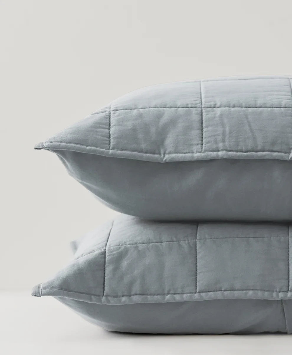 organic quilted sham 2-pack
