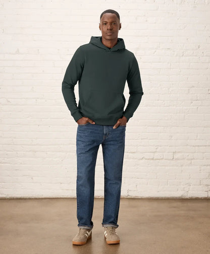 brushed fleece pullover hoodie