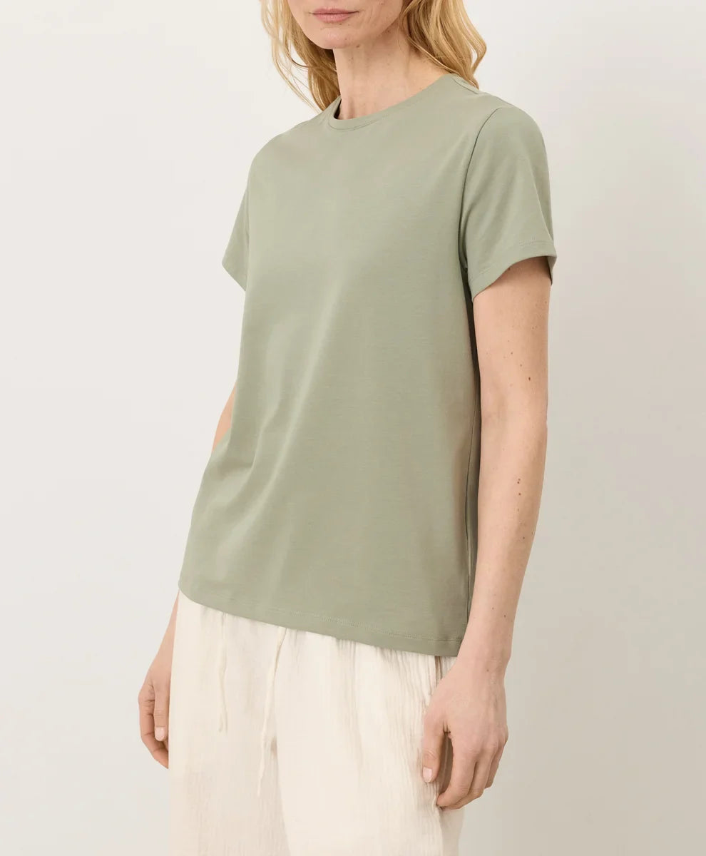 clearance luxe essential crewneck tee