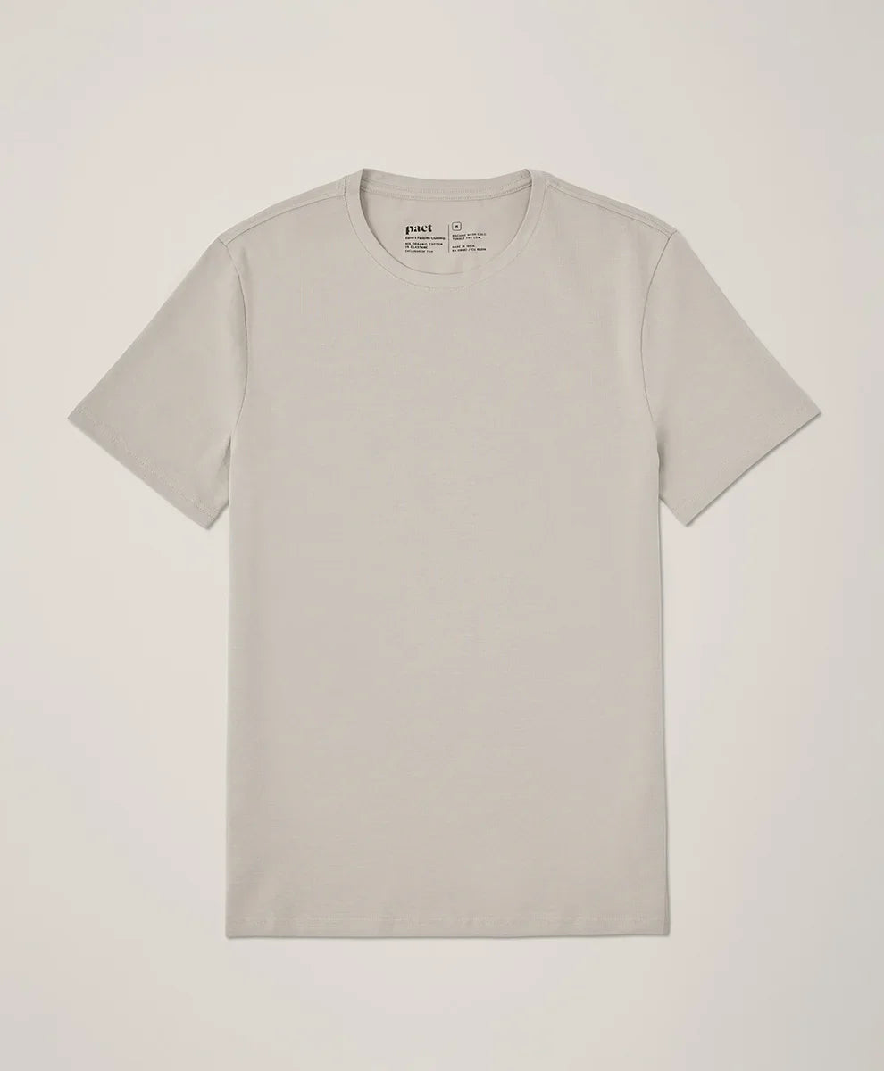 luxe essential slim fit crewneck tee