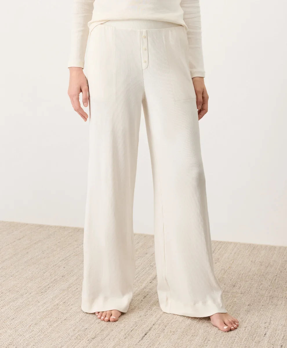 clearance dream rib wide leg lounge pant
