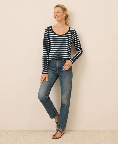 clearance softspun long sleeve scoop neck tee