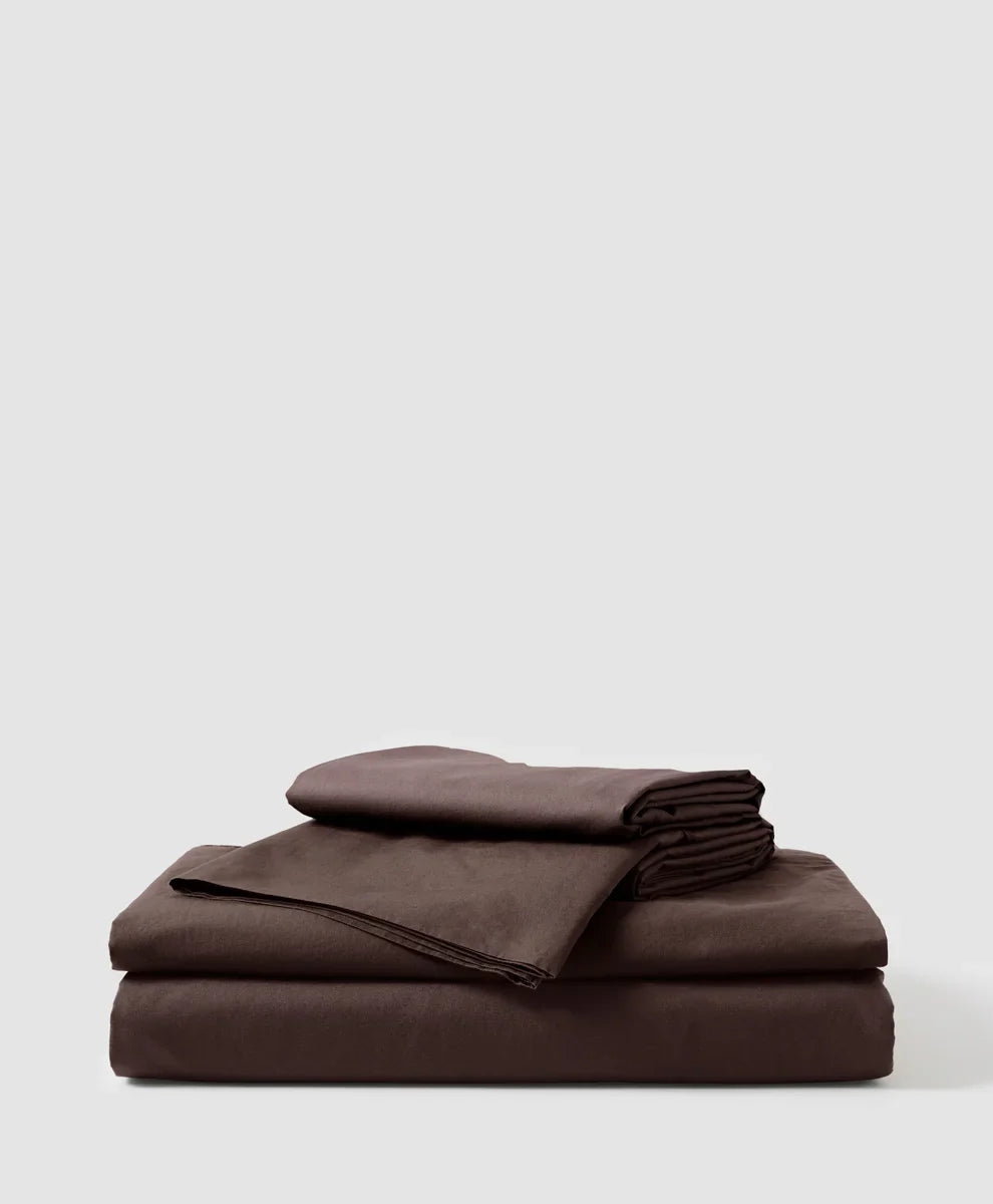 organic cool-air percale sheet set