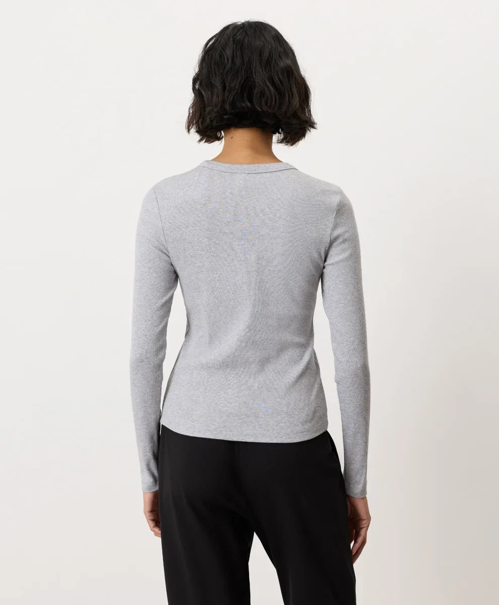 perfect rib crewneck long sleeve tee