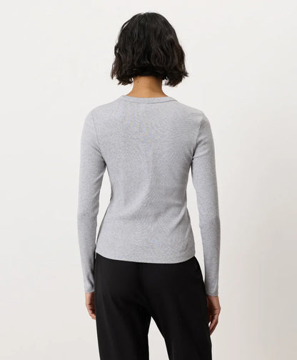perfect rib crewneck long sleeve tee
