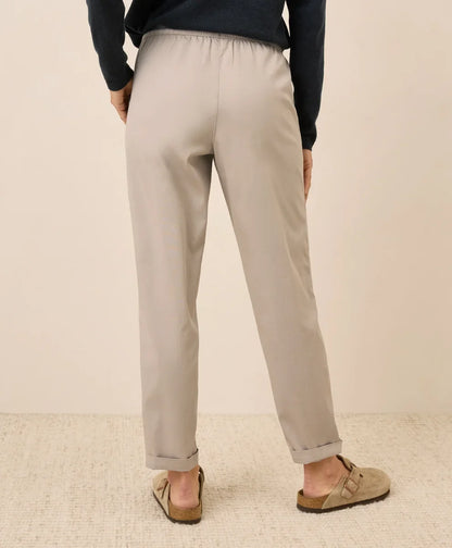 clearance daily twill ultra-high rise tapered pant