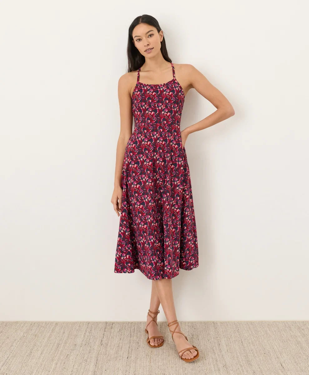 clearance fit & flare midi dress