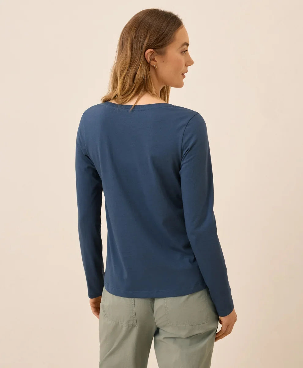 clearance softspun long sleeve scoop neck tee