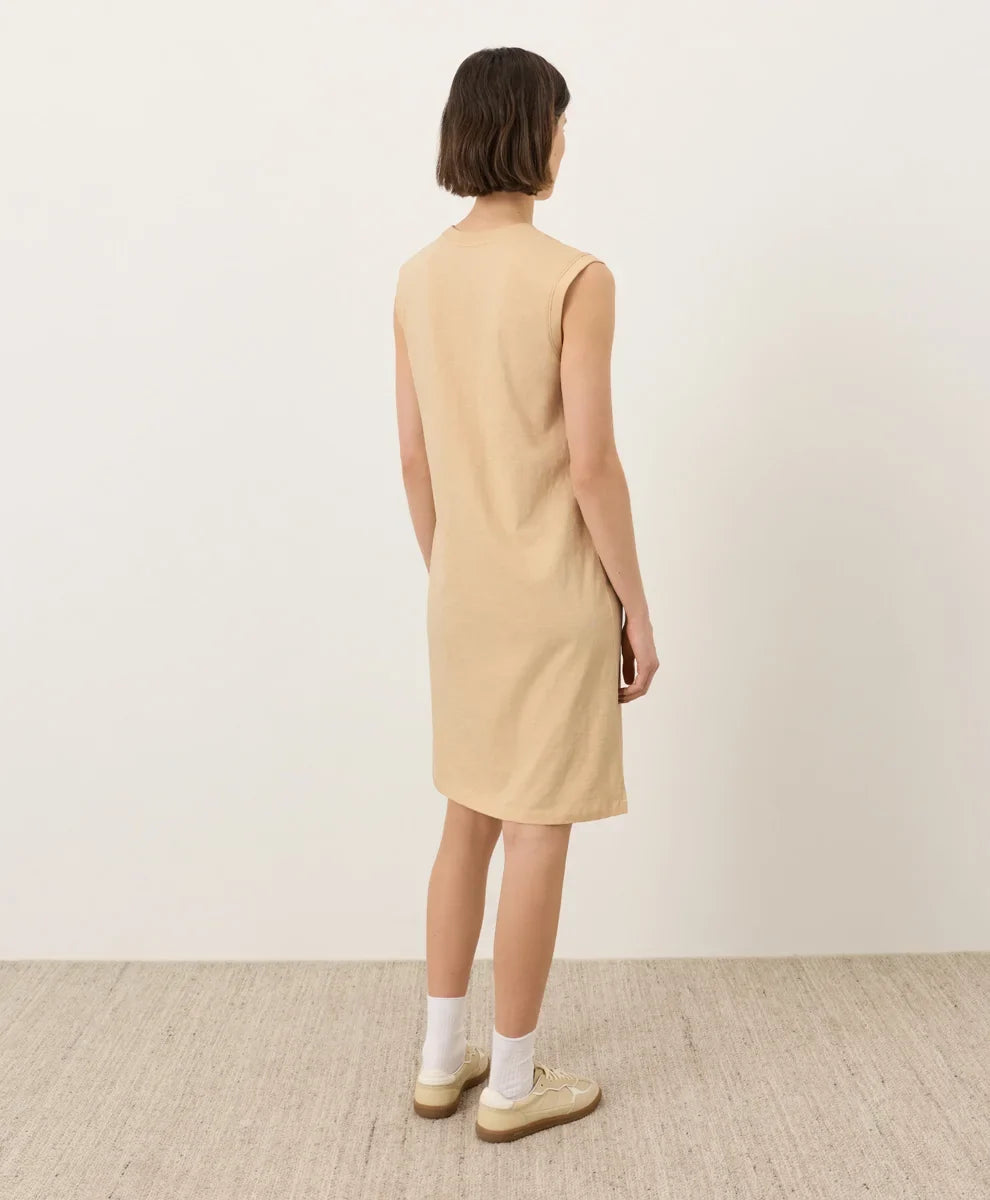 soft-slub essential easy muscle tee dress