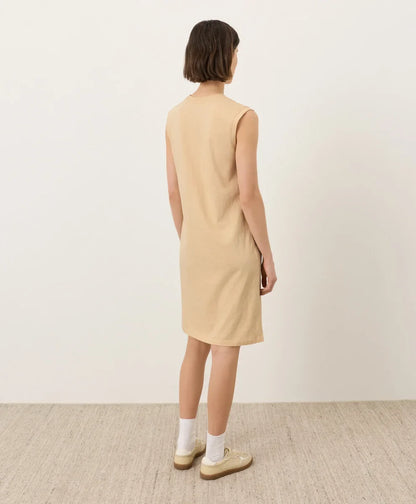 soft-slub essential easy muscle tee dress
