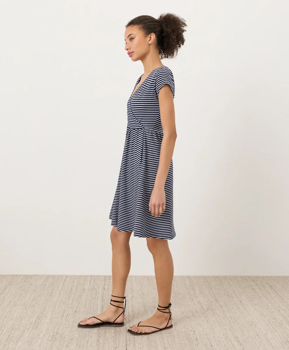 clearance fit & flare crossover dress