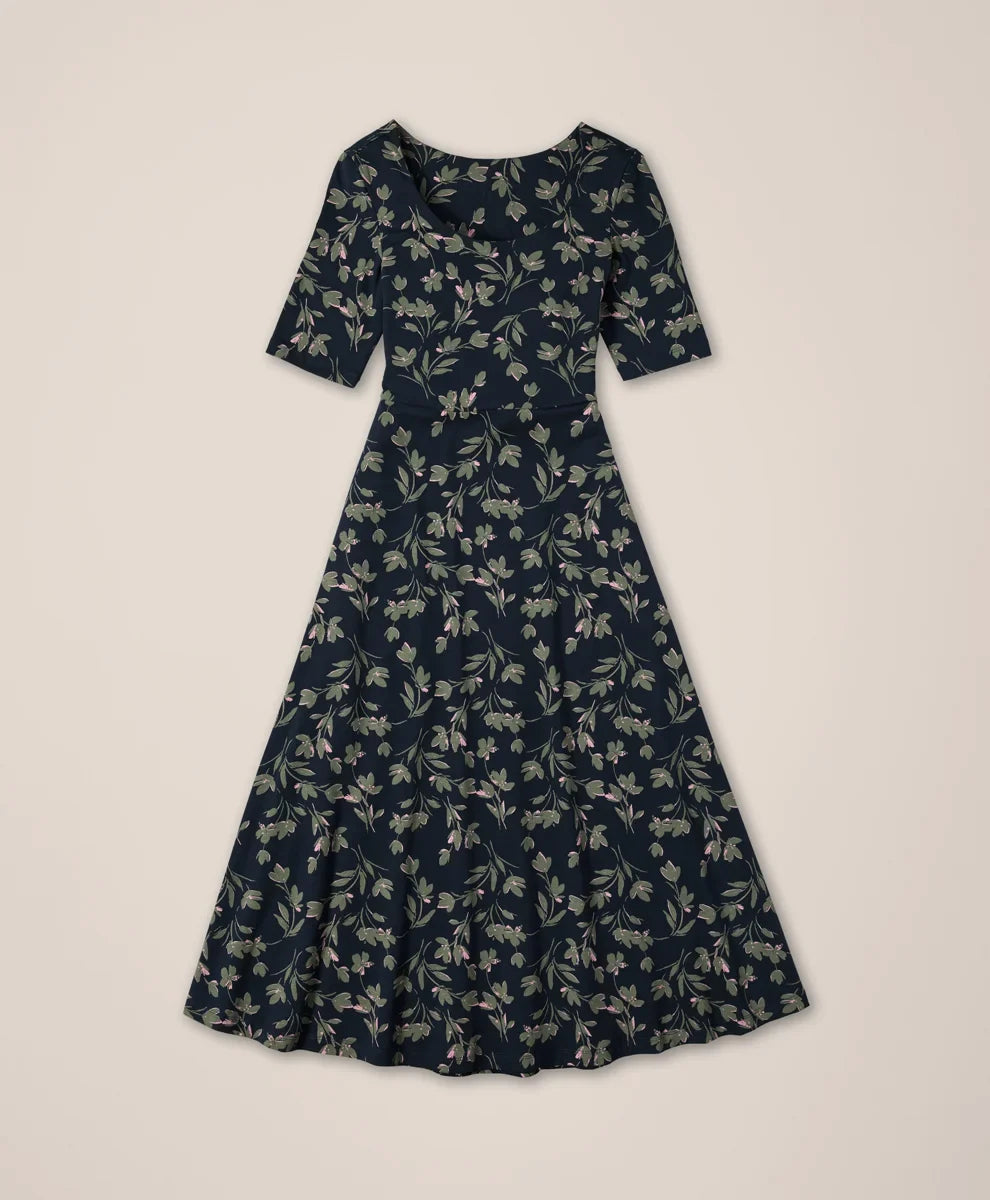 clearance fit & flare signature scoop dress