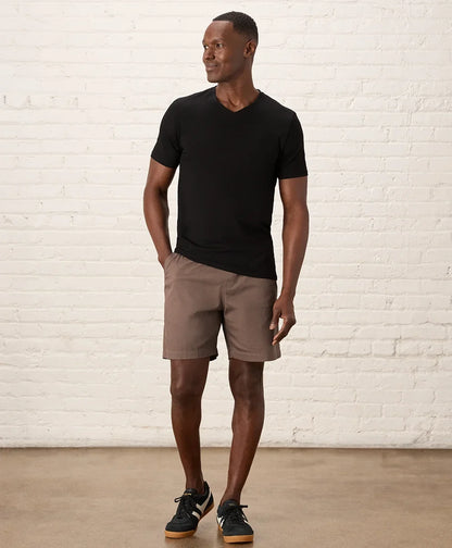 luxe essential slim fit v-neck tee