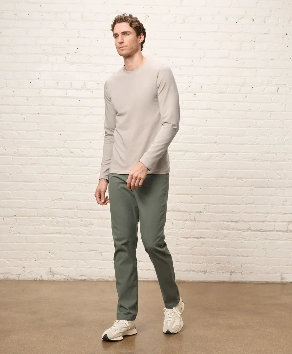 luxe essential slim long sleeve tee