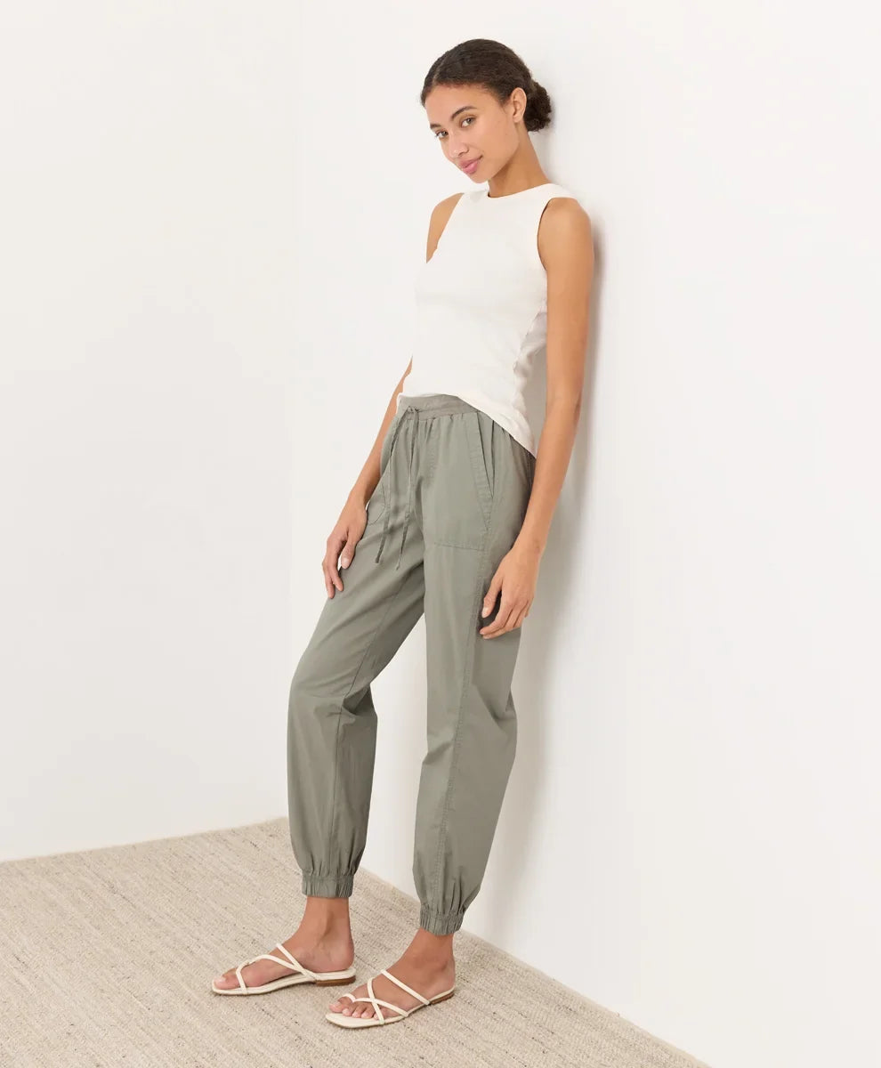 clearance stretch poplin jogger