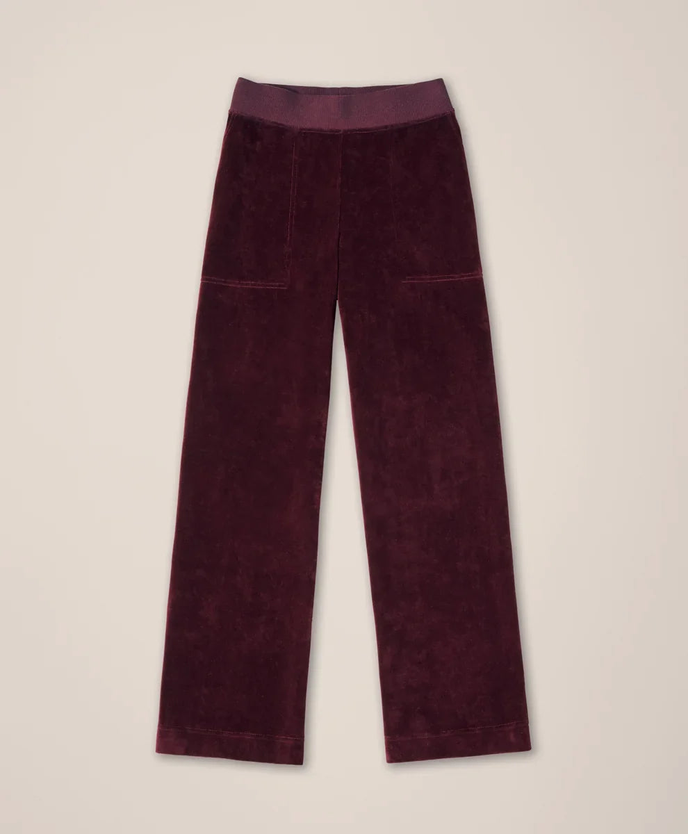 clearance pure velour wide leg pant