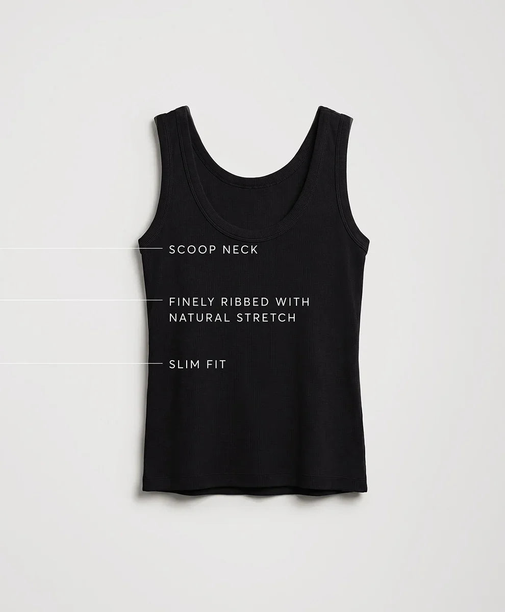 perfect rib scoop neck tank