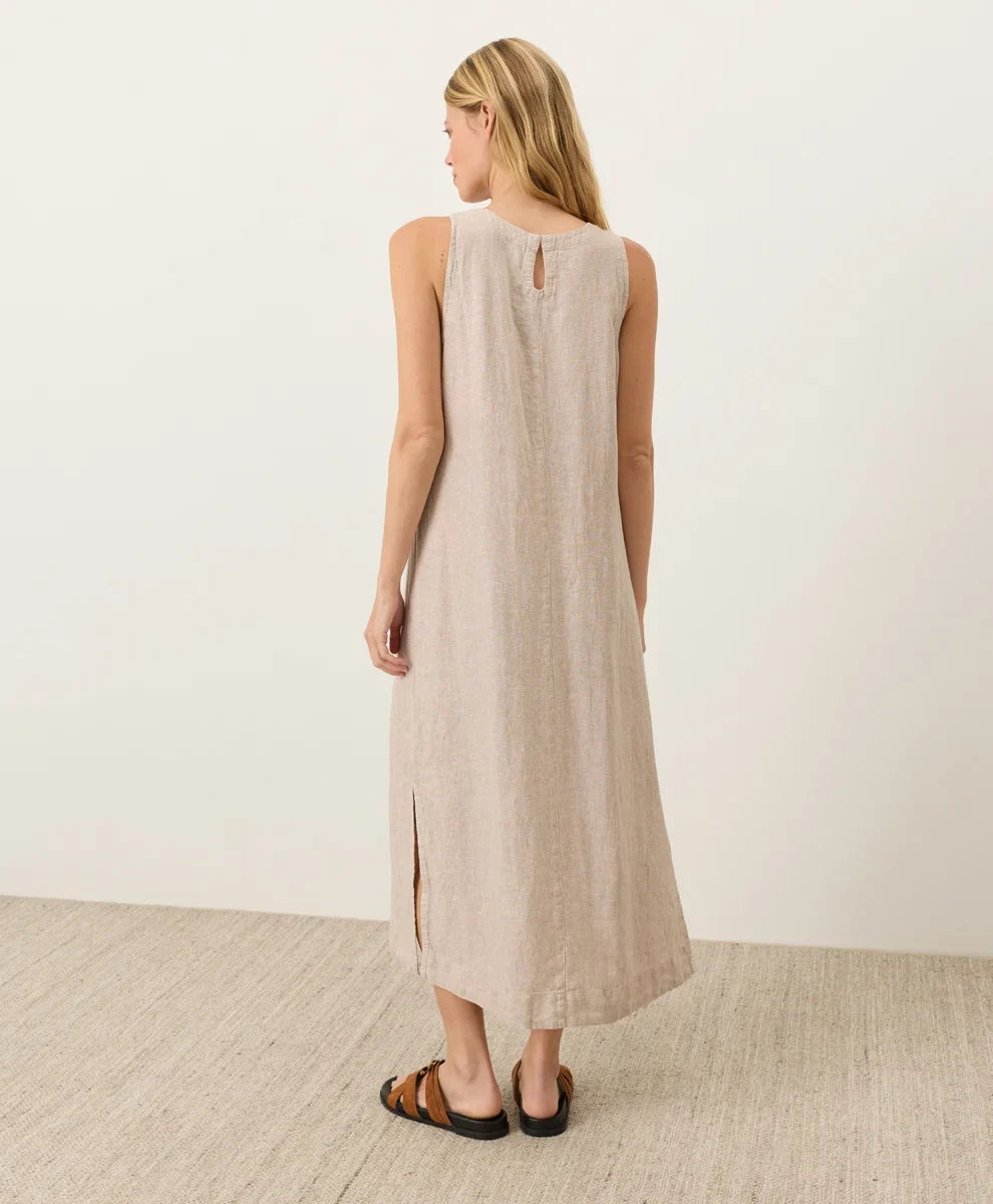 clearance linen easy tank dress