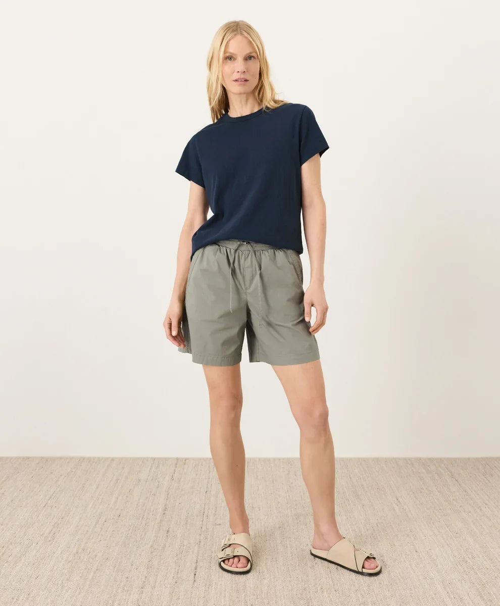 clearance stretch poplin short