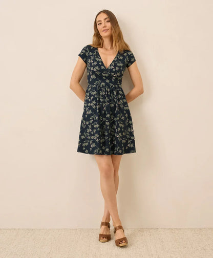 clearance fit & flare crossover dress