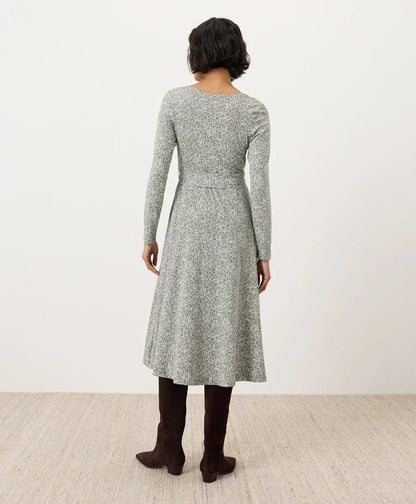 clearance fit & flare wrap dress
