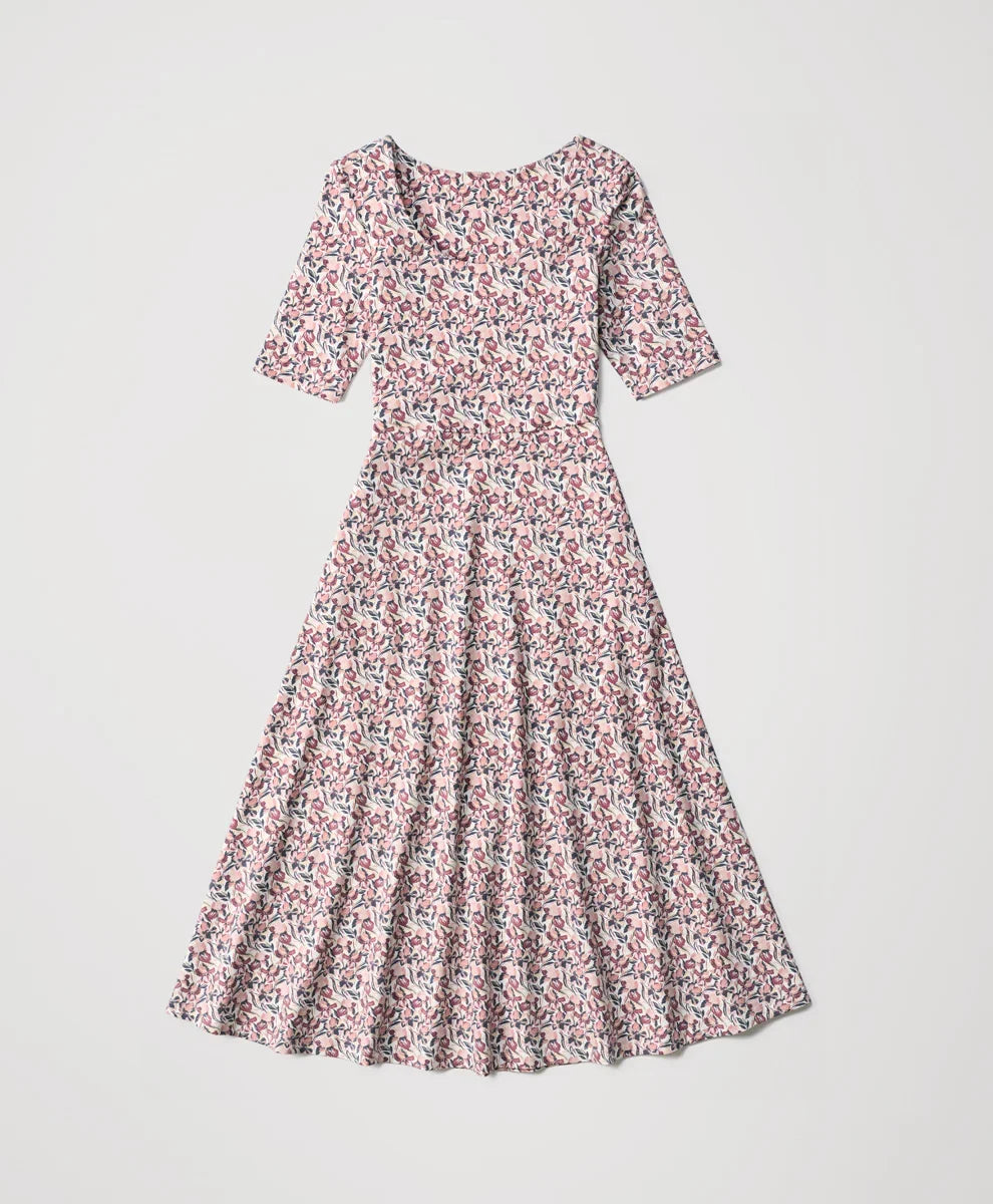 clearance fit & flare signature scoop dress
