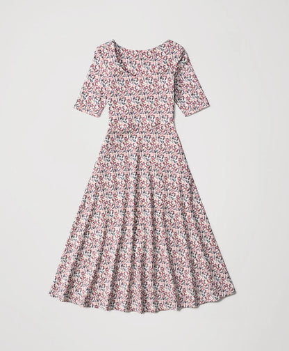 clearance fit & flare signature scoop dress