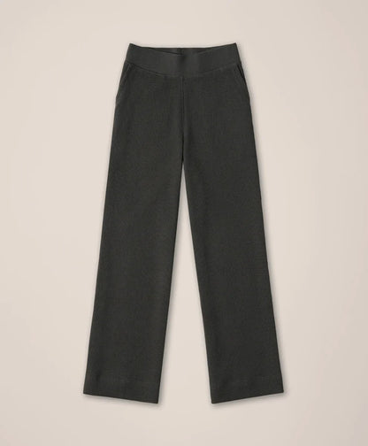 clearance thermal waffle wide leg pant