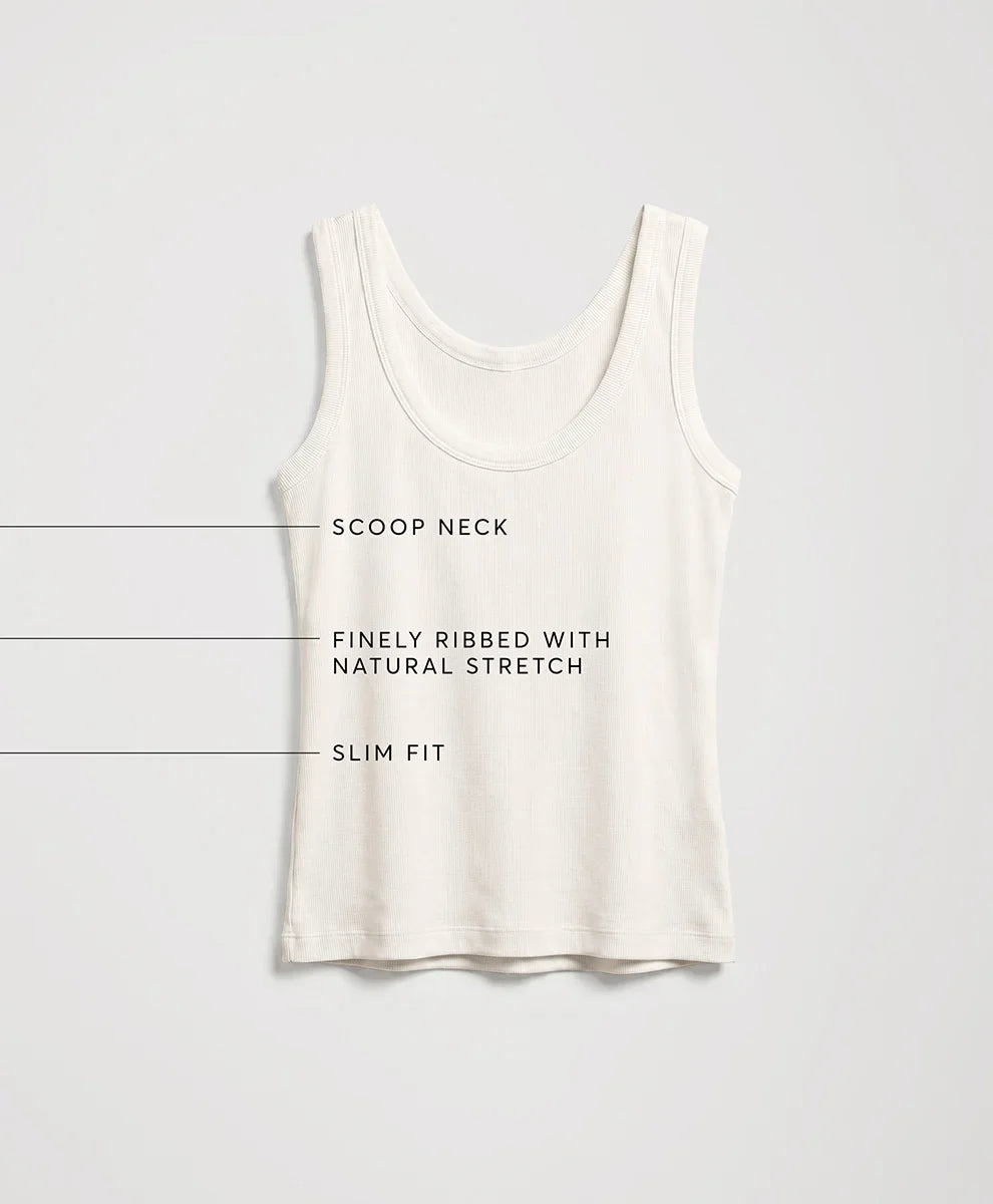 perfect rib scoop neck tank