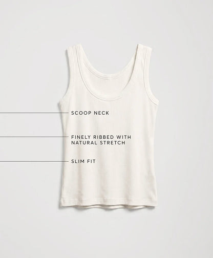 perfect rib scoop neck tank