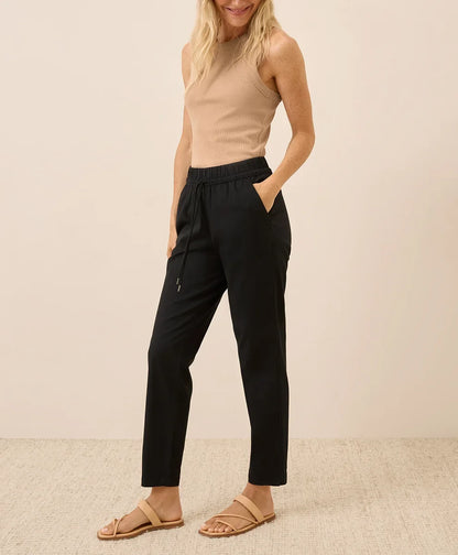 clearance daily twill ultra-high rise tapered pant
